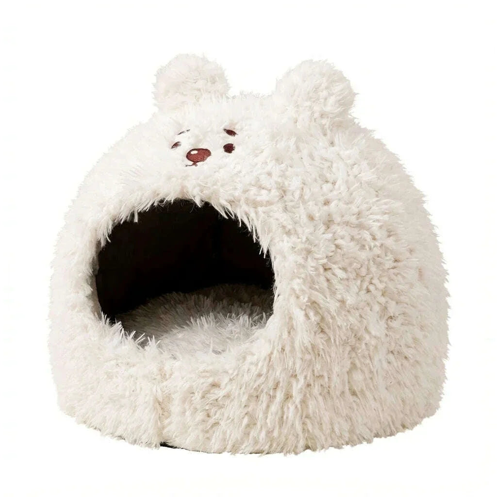 Maison pour chat intérieur, fond blanc