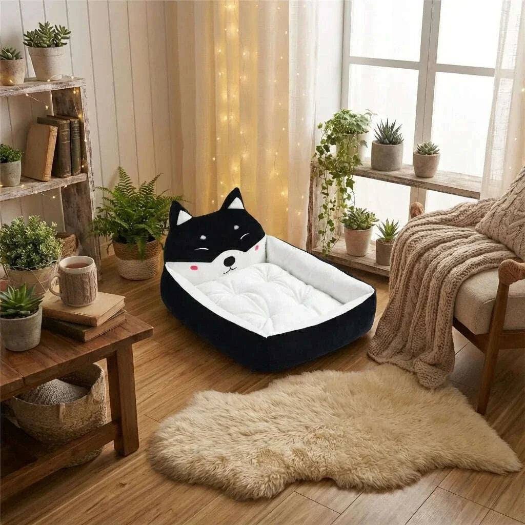 Grand panier pour chat spacieux et douillet