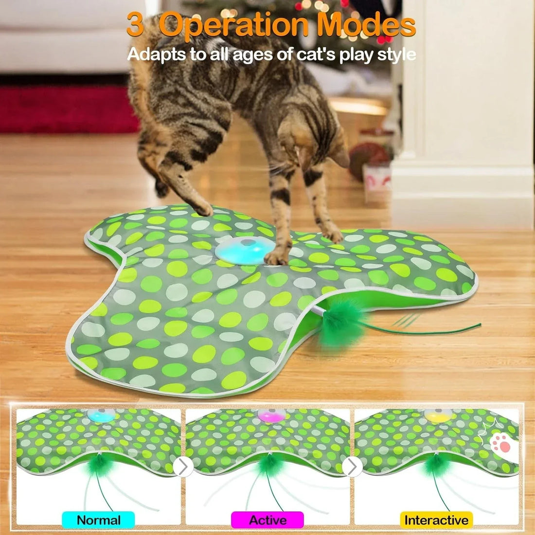 Tapis de jeu électrique cache-cache pour chat