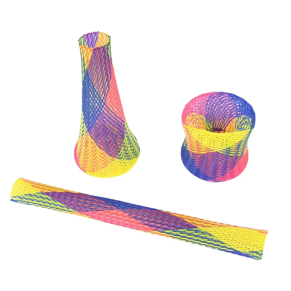 Tubes ressort colorés pour chat, lot de 10