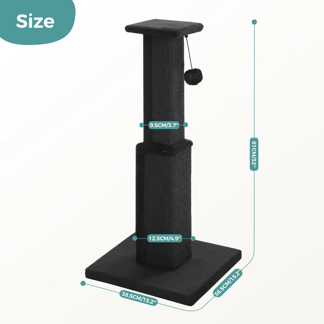 Tall Woven Sisal Cat Scratching Post