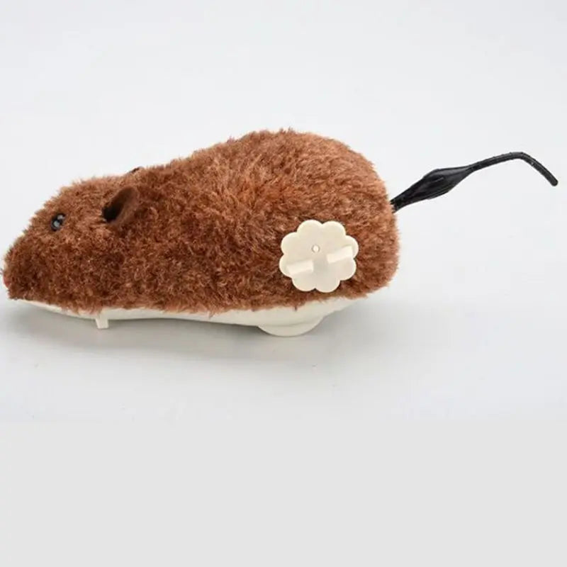 Souris à remonter pour chat en peluche