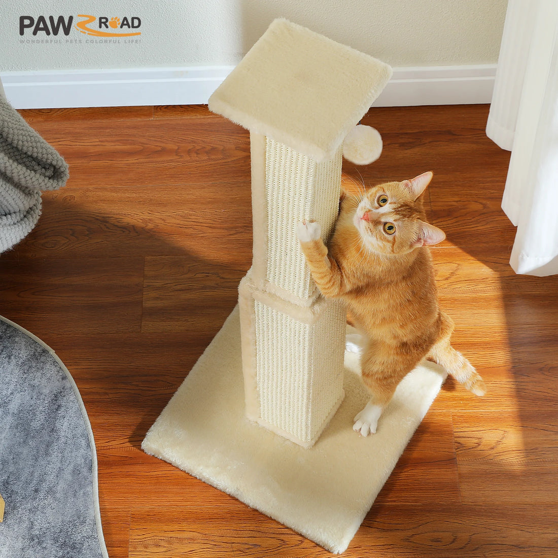 Tall Woven Sisal Cat Scratching Post