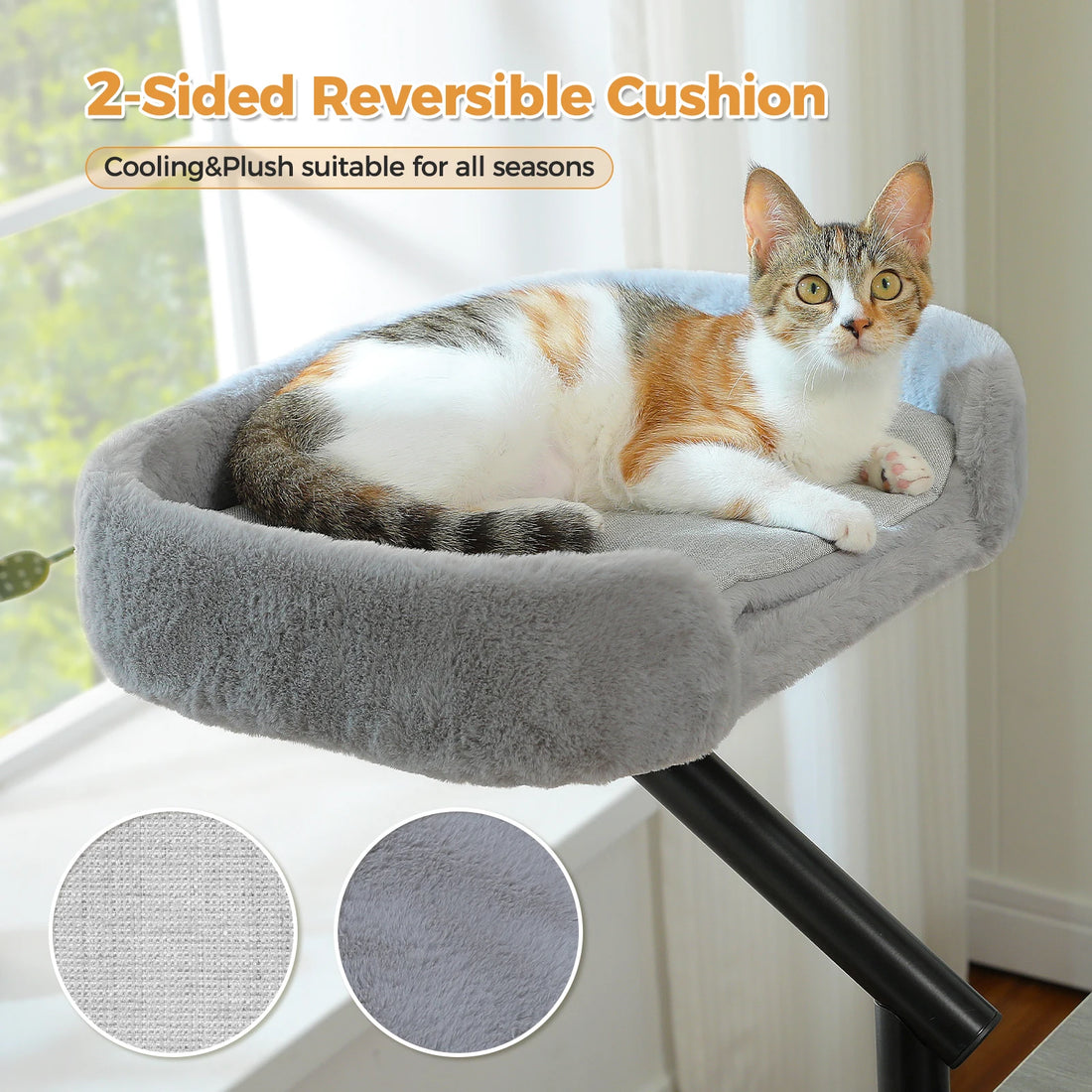 Coussin de bureau pour chat rotatif