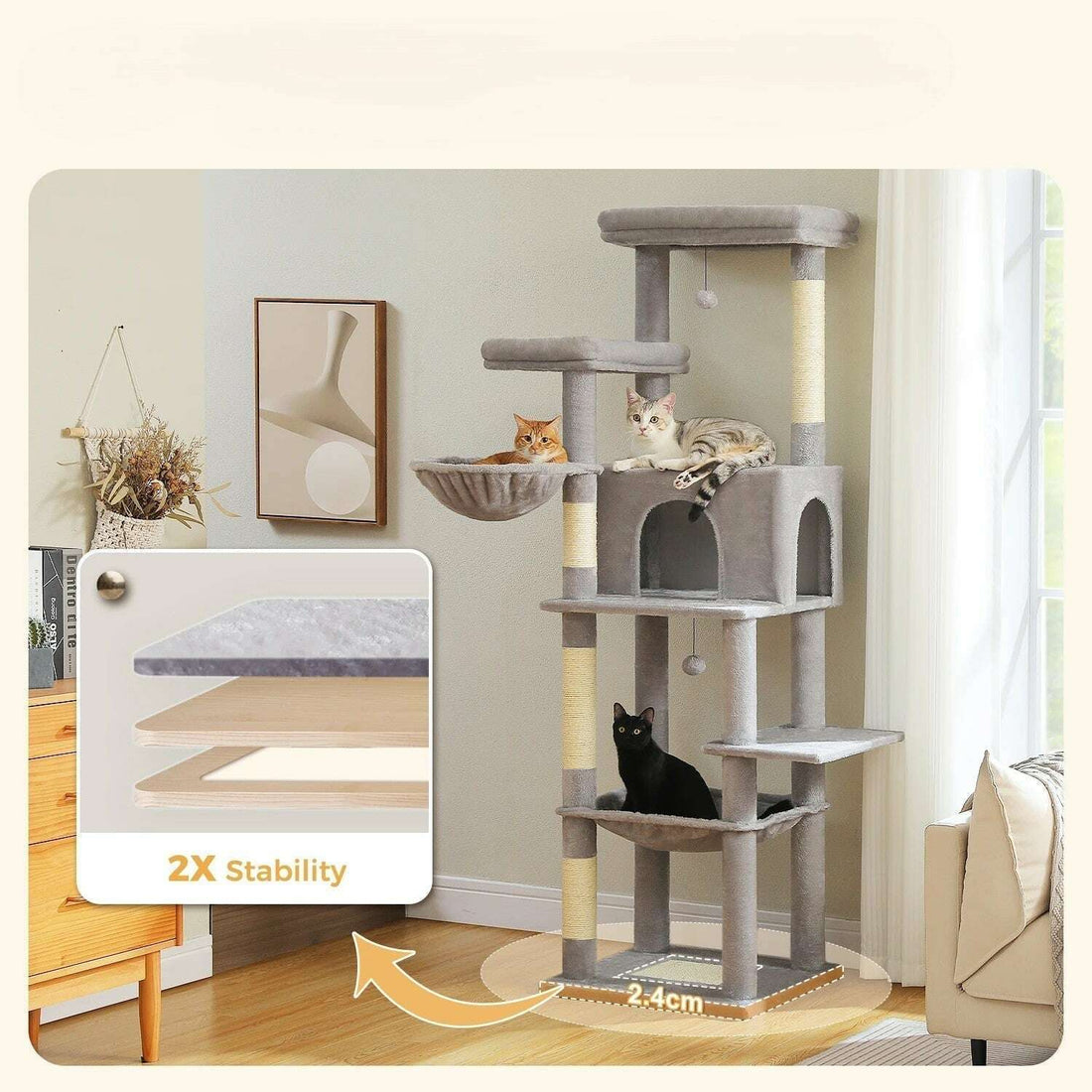 Arbre à chat original au design unique