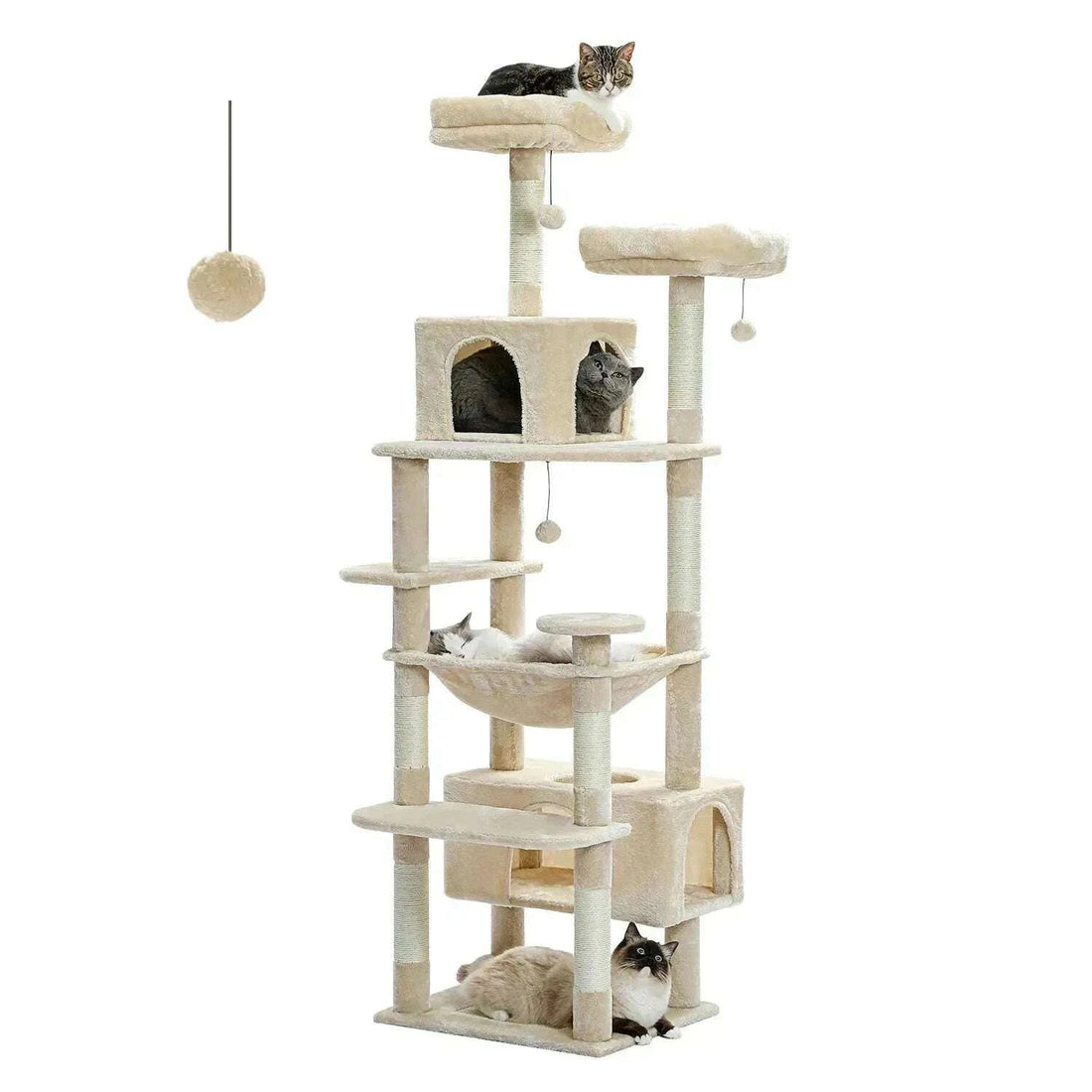 Arbre à chat pas cher avec griffoirs et plateformes