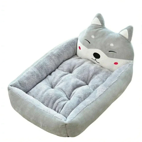 Panier pour grand chat, coloris rose et gris