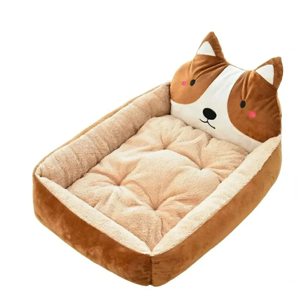 Grand panier pour chat spacieux et douillet