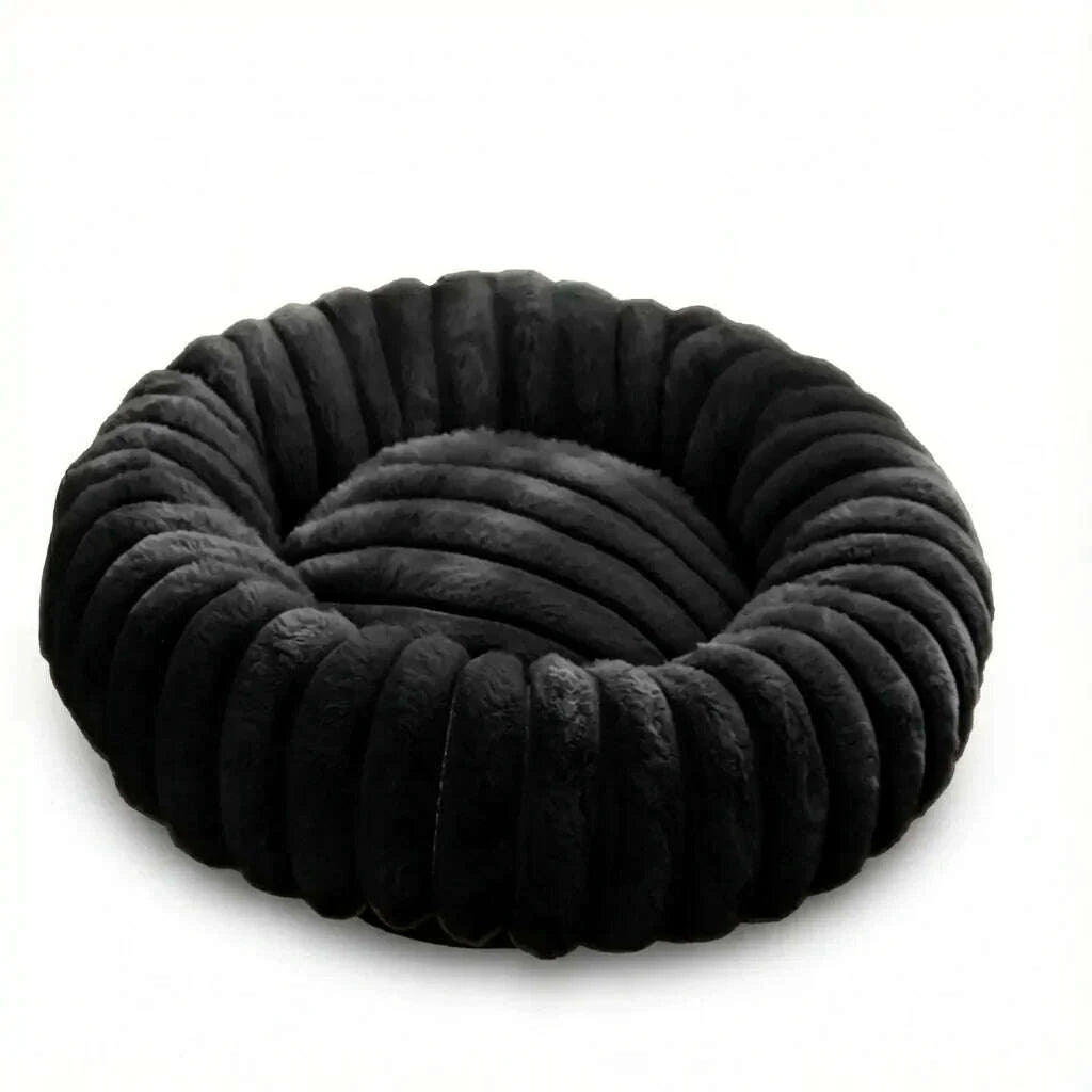 Panier à chat rond noir