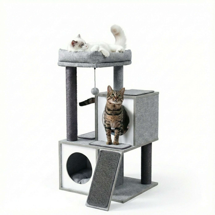 Petit arbre à chat en bois