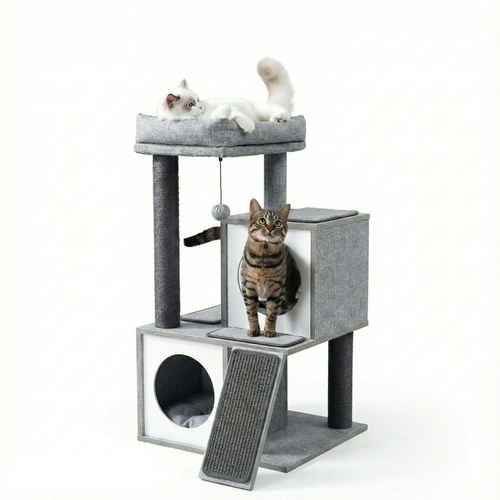 Petit arbre à chat en bois