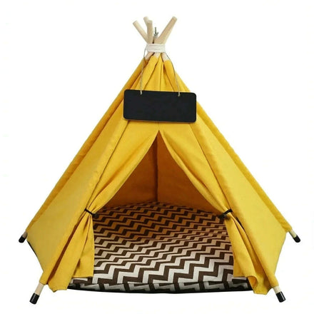 Tipi en bois pour chat