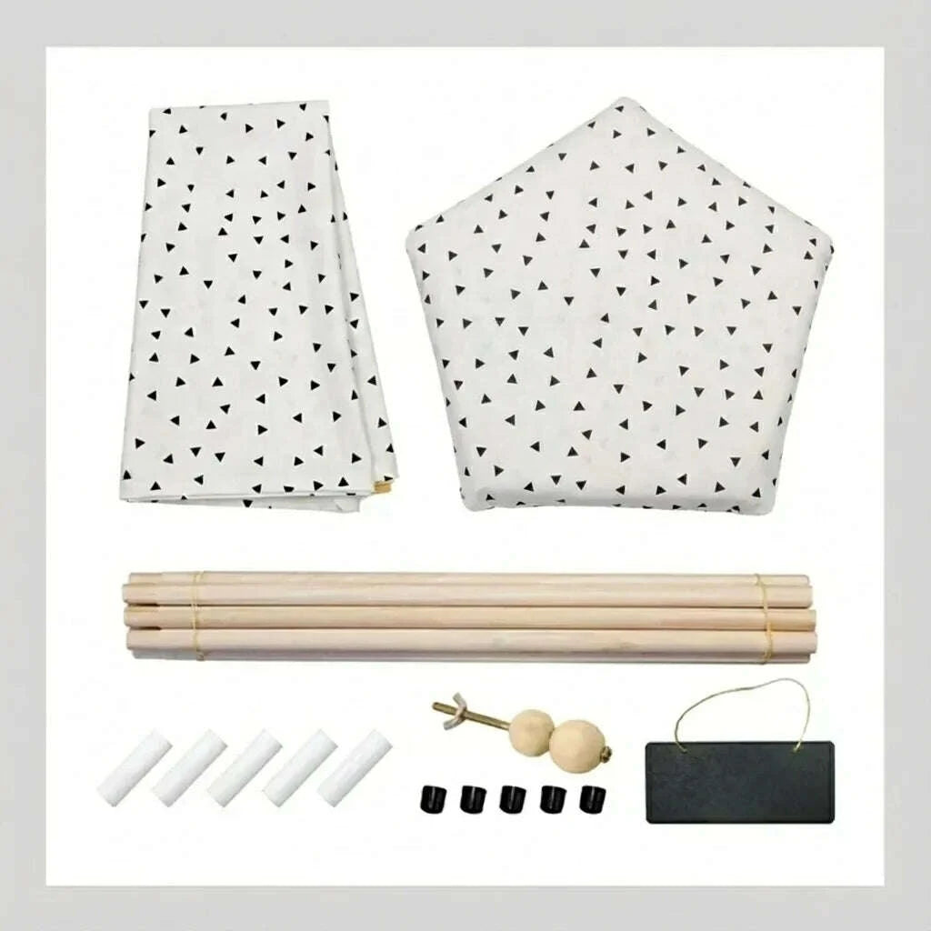 Petit tipi pour chat, détail du tissu