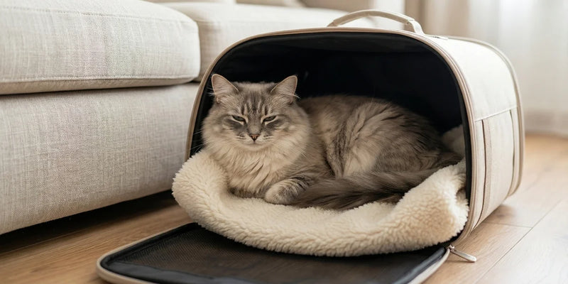 Comment mettre un chat dans un sac de transport ?