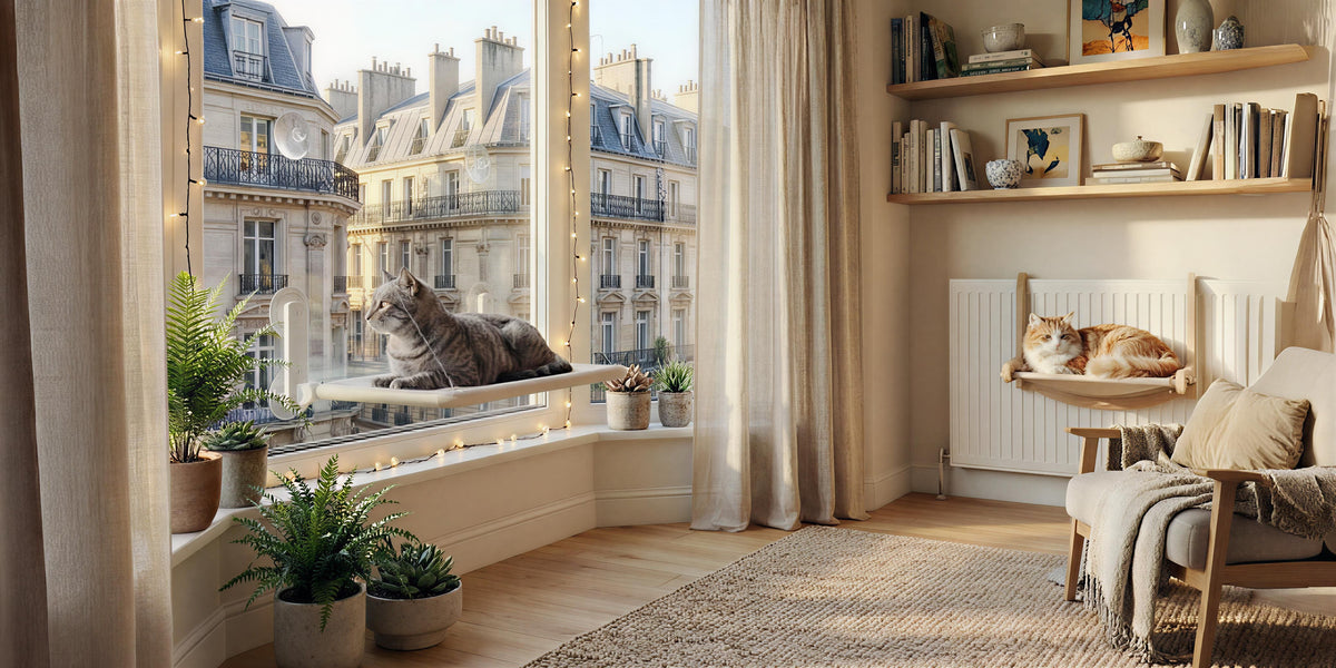 Fenêtre ou radiateur : quel hamac choisir pour votre chat ?