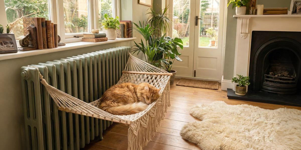 Hamac pour chat radiateur
