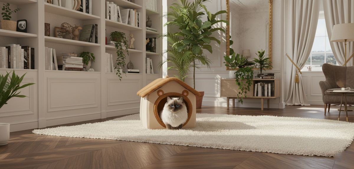 Bannière collection maison pour chat