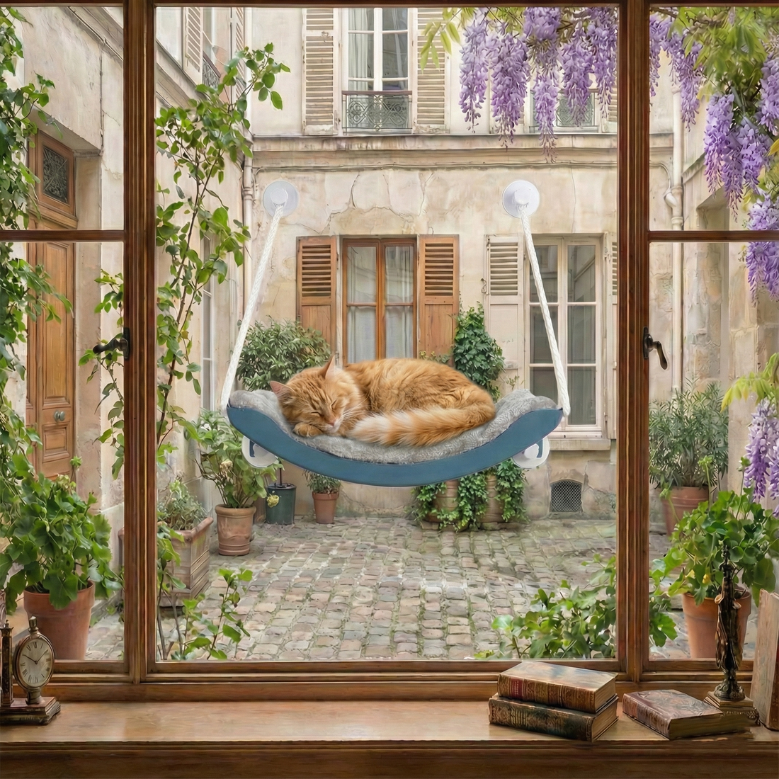 Hamac pour chat fenêtre à ventouse