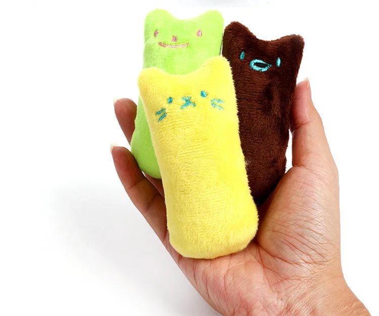Coussin à l'herbe à chat en peluche
