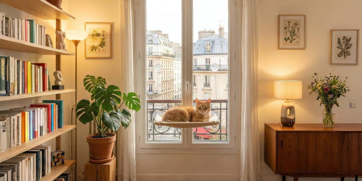 Hamac pour chat fênetre