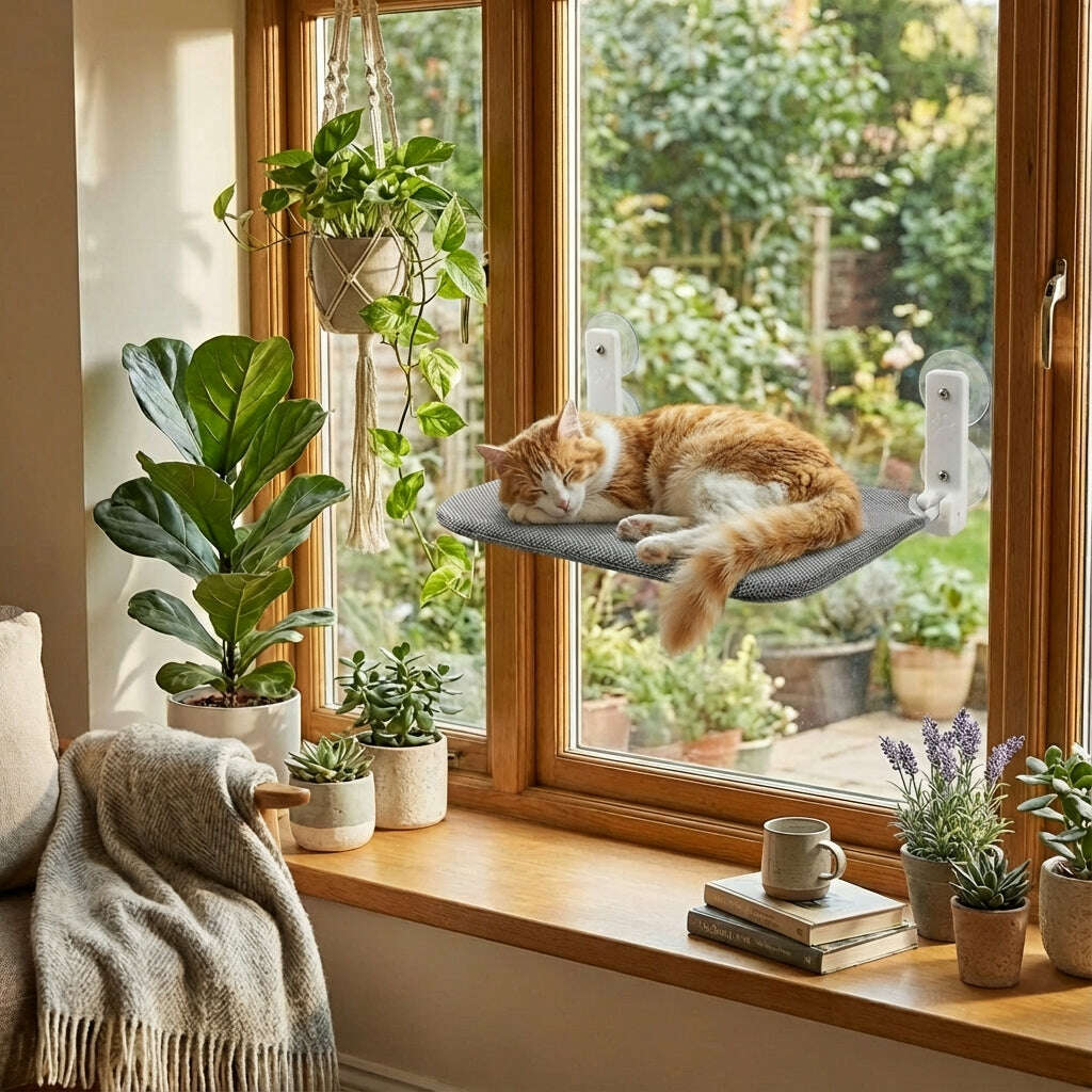 Perchoir de fenêtre pour chat