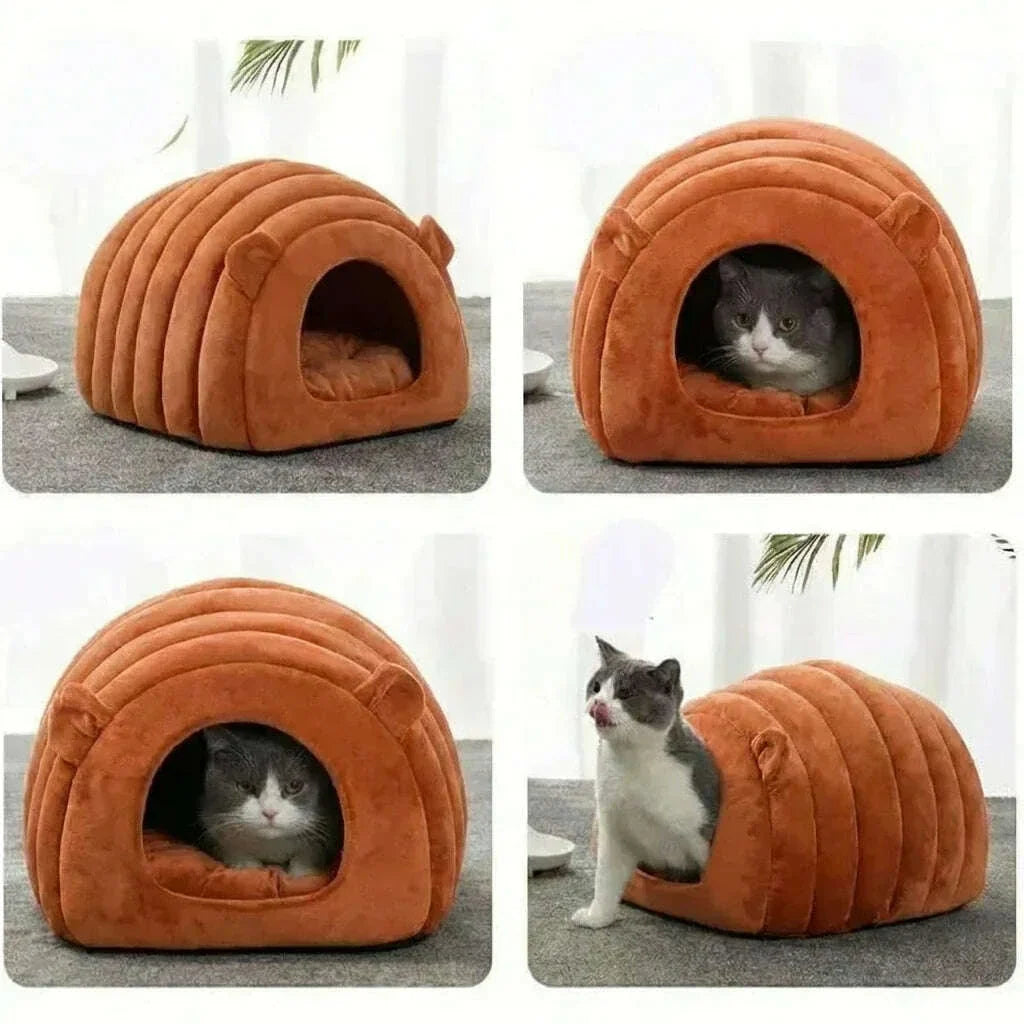 Grotte pour chat, détail