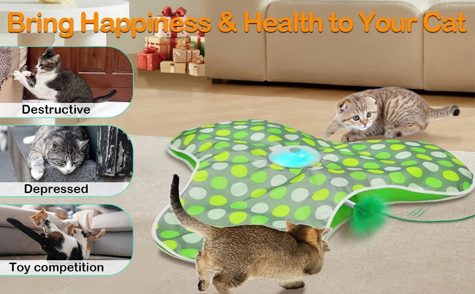 Tapis de jeu électrique cache-cache pour chat