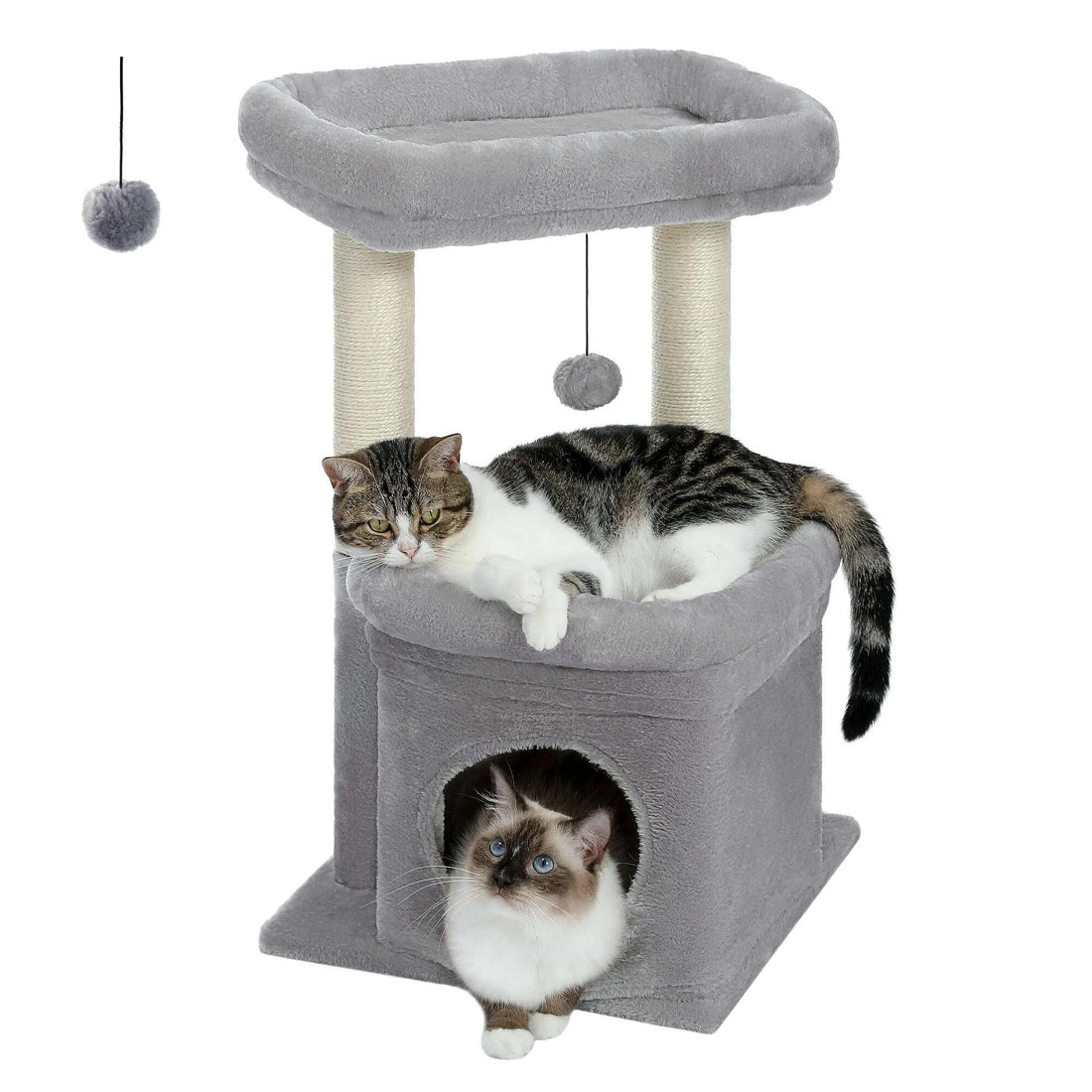 Arbre à chat élégant, plateformes et griffoir sisal