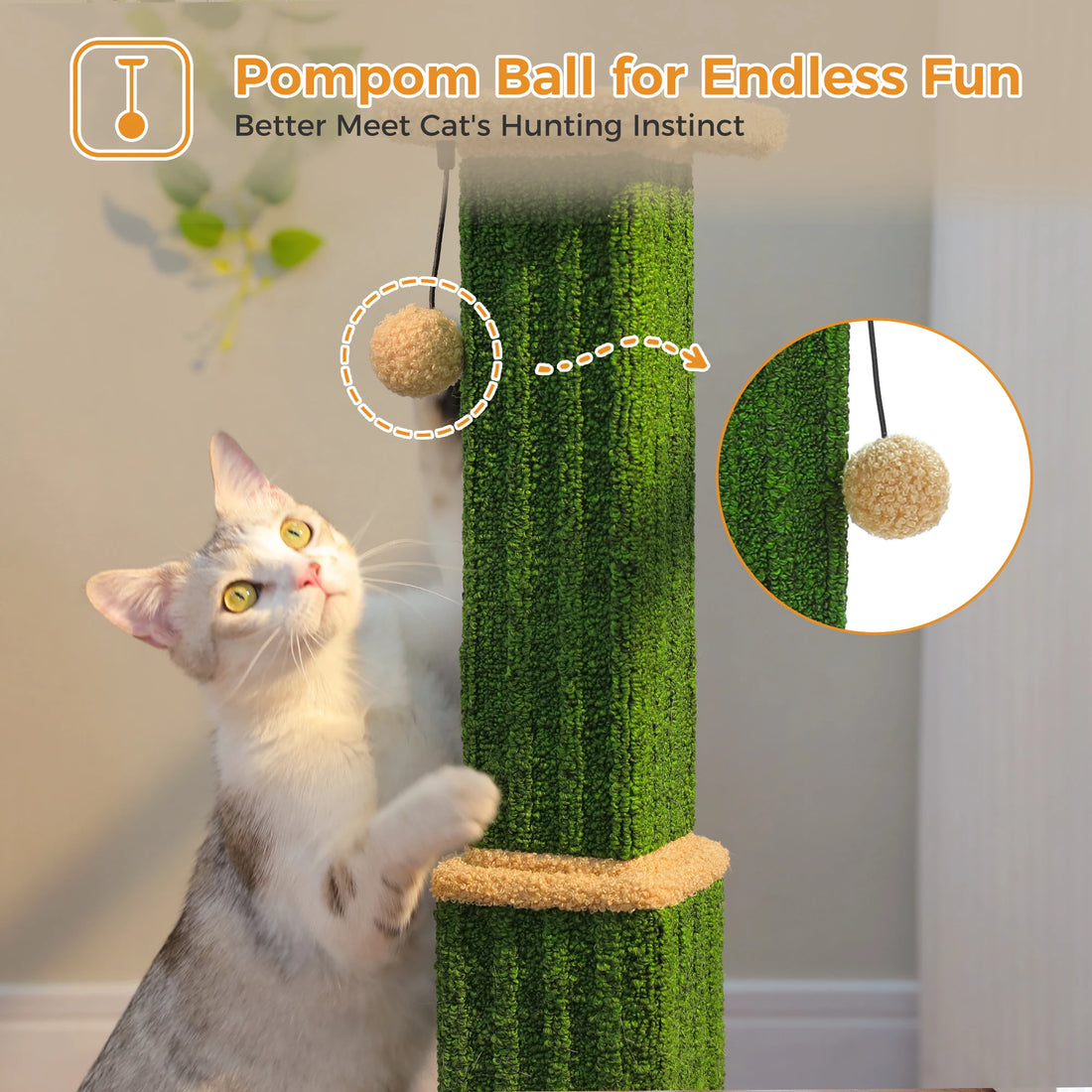 Tall Woven Sisal Cat Scratching Post