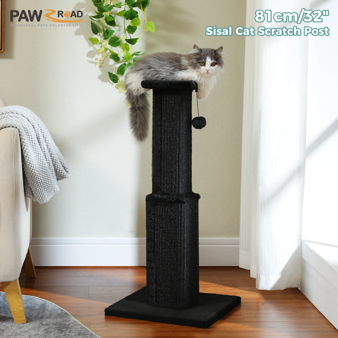 Tall Woven Sisal Cat Scratching Post