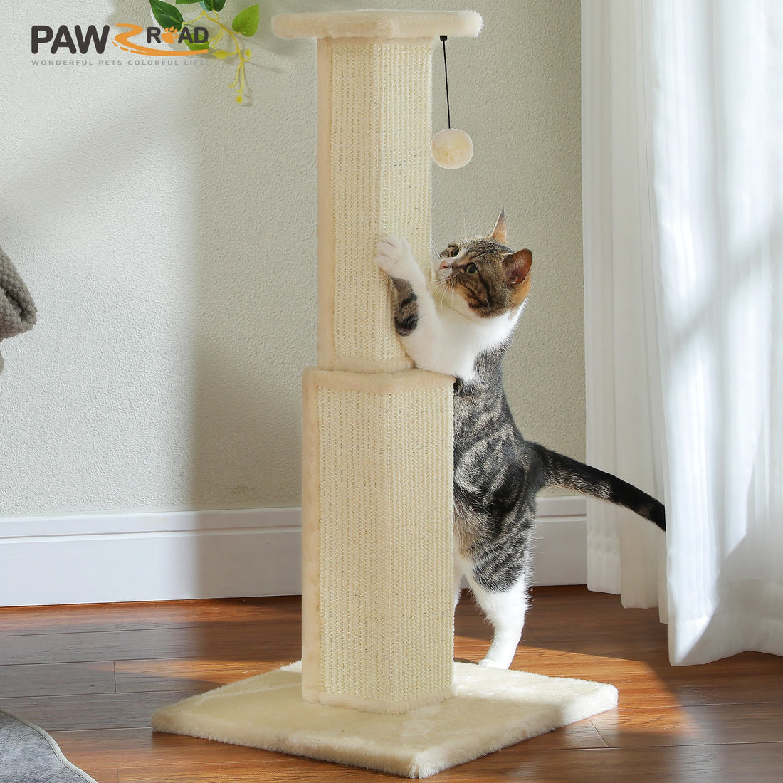 Tall Woven Sisal Cat Scratching Post