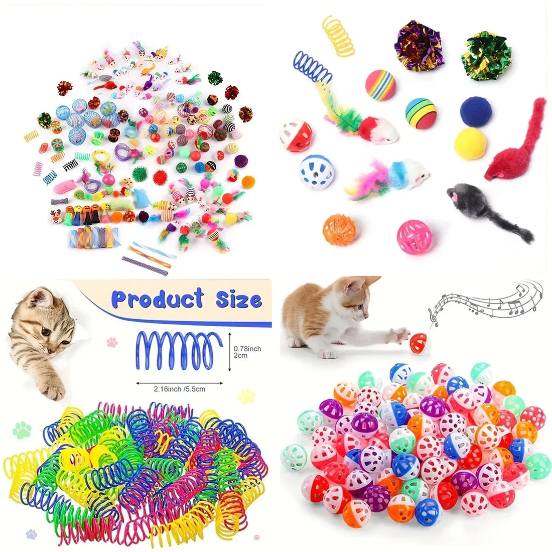 Pack de jouets pour chat, 14 à 56 pièces