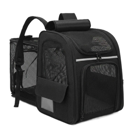Sac à dos pour chat, bande réfléchissante et poignée rembourrée
