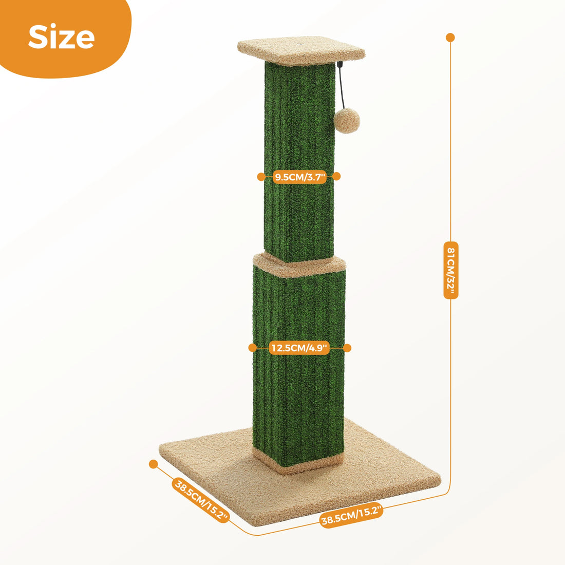 Tall Woven Sisal Cat Scratching Post