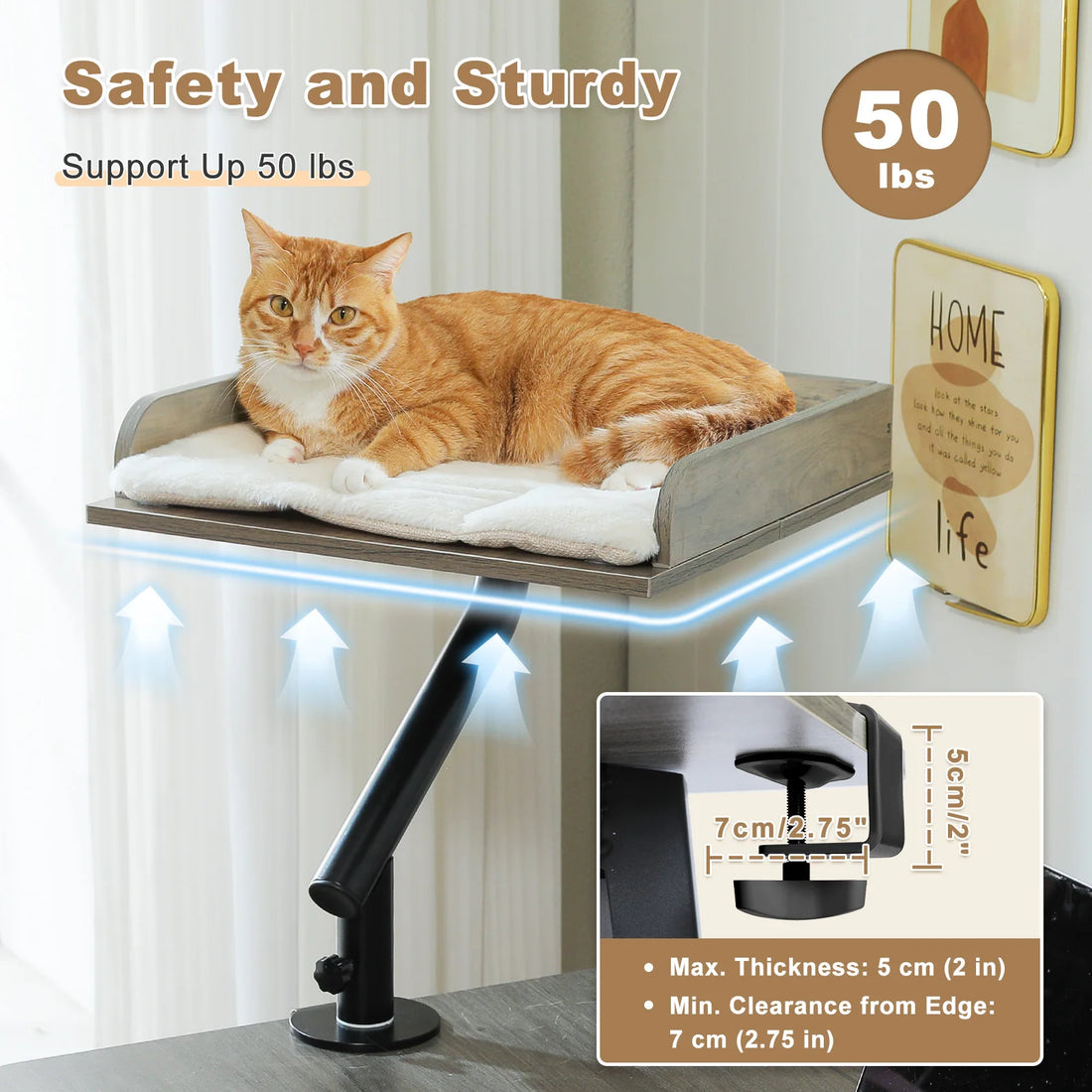 Plateau de bureau pour chat rotatif 360°
