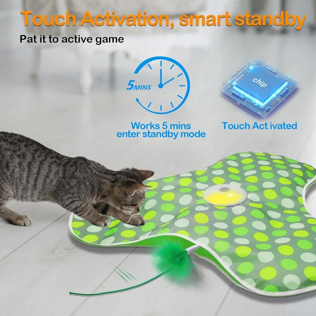 Tapis de jeu électrique cache-cache pour chat