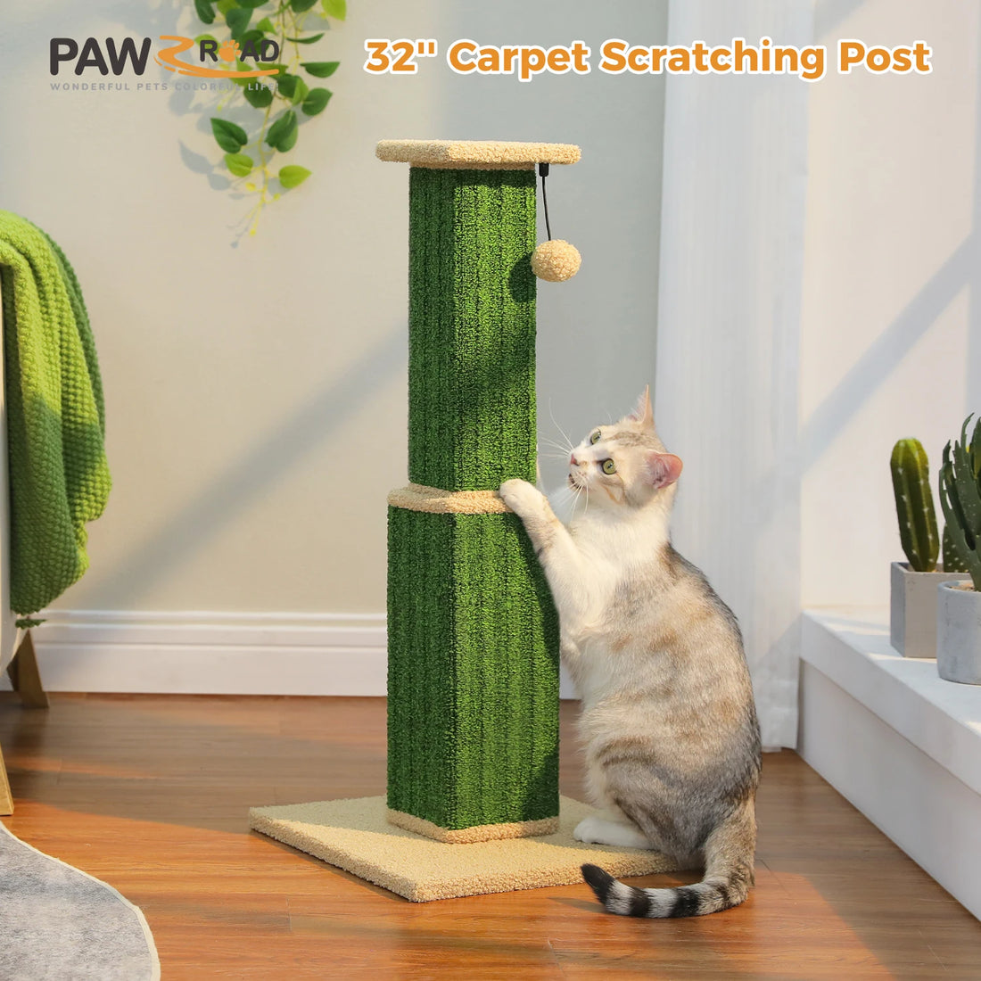 Tall Woven Sisal Cat Scratching Post