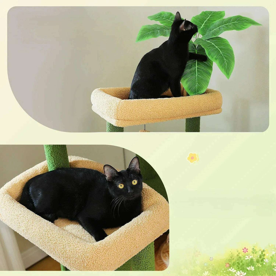 Arbre à chat solide à structure renforcée