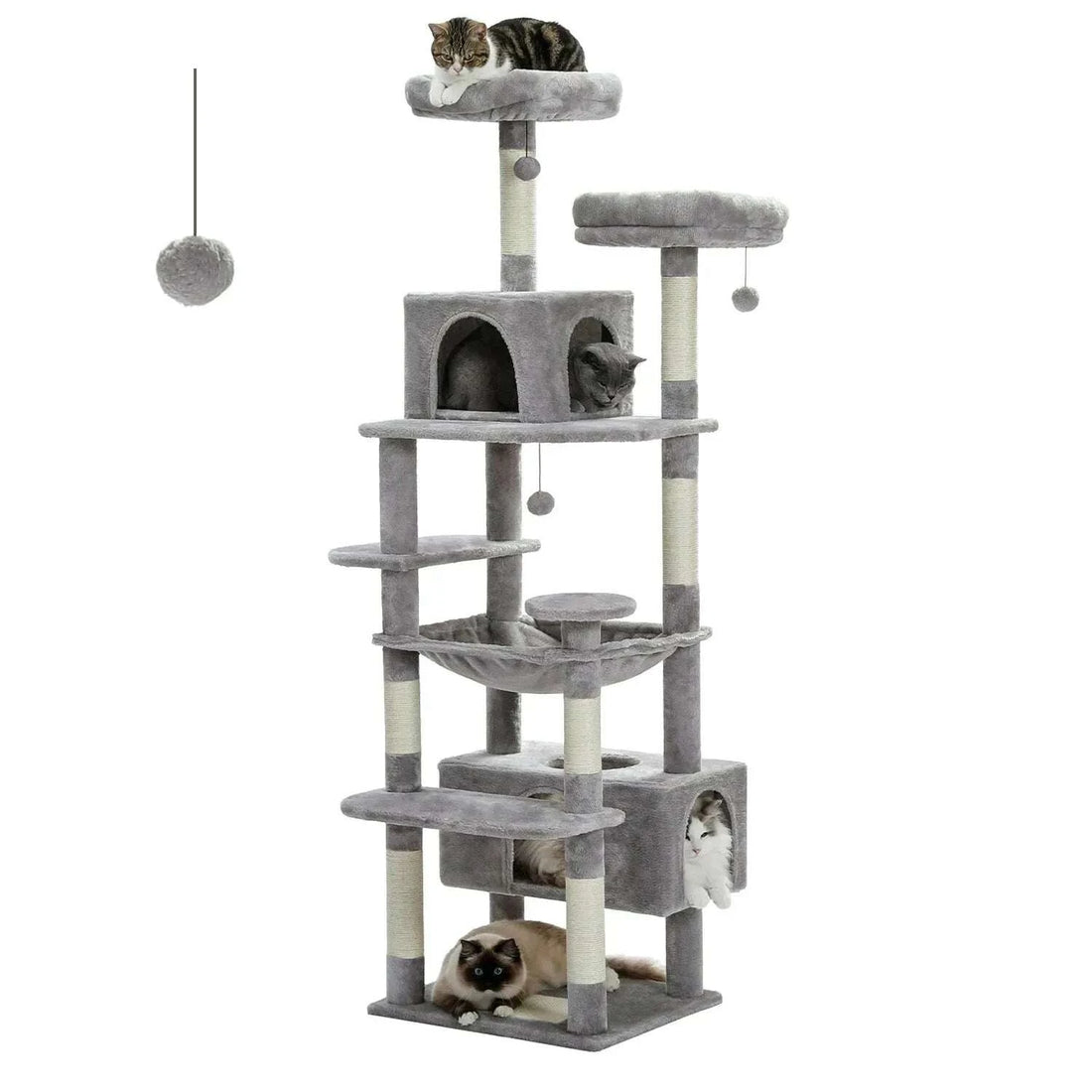 Arbre à chat pas cher avec griffoirs et plateformes