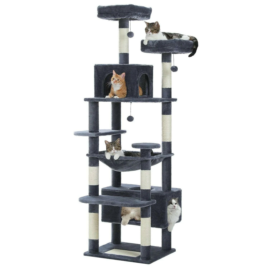 Arbre à chat pas cher avec griffoirs et plateformes