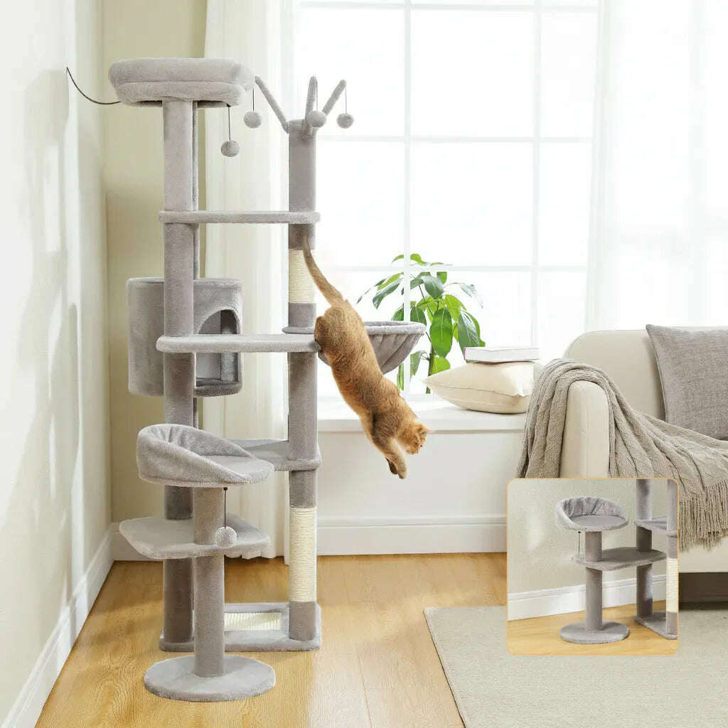 Arbre à chat géant multi-niveaux