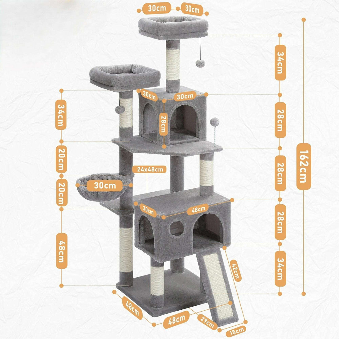 Arbre à chat design luxe aux finitions raffinées