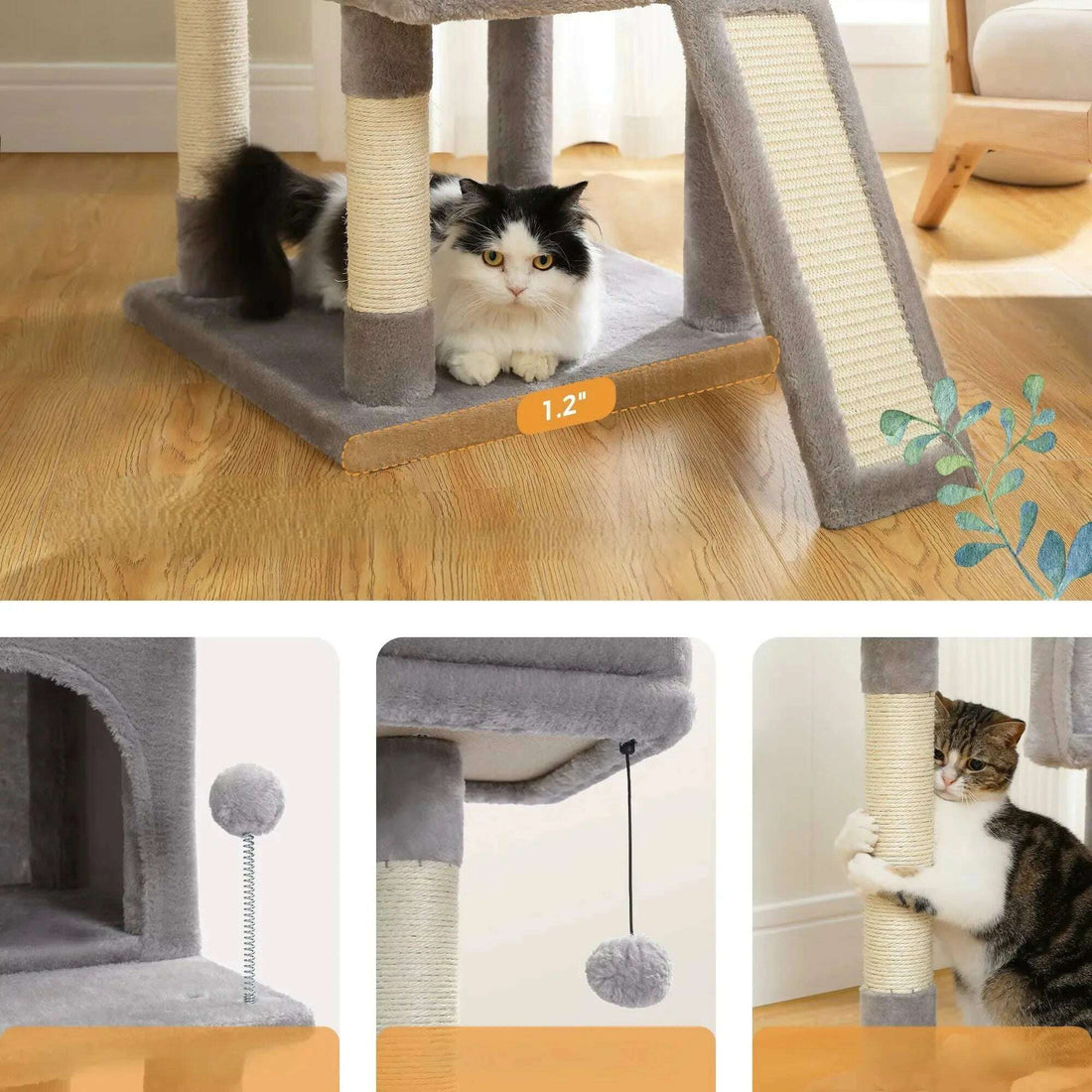 Arbre à chat design luxe aux finitions raffinées