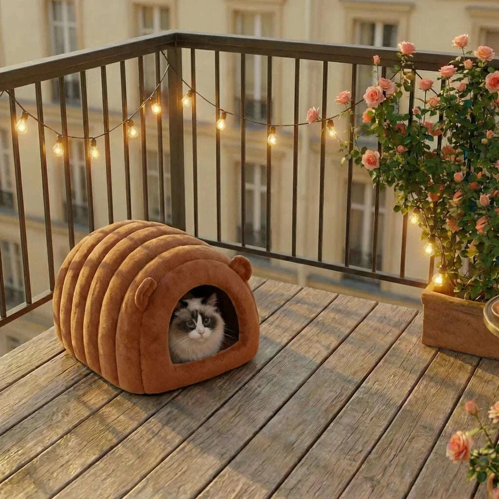 Grotte pour chat, vue d'ensemble