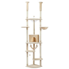 Height-Adjustable Cat Climbing Tower