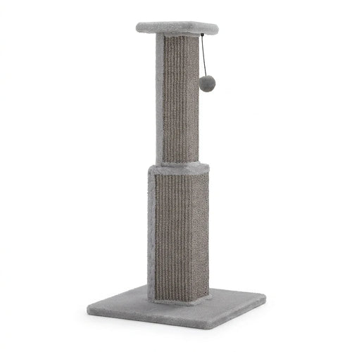 Grand griffoir sur pied en sisal tressé Gris