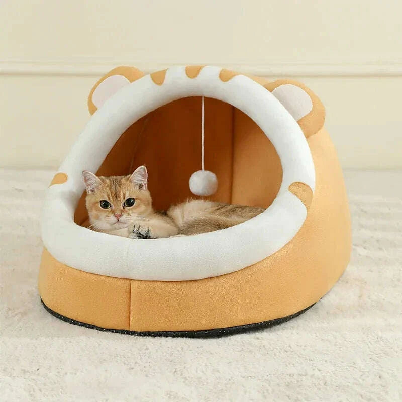 Petite maison pour chat, vue de côté