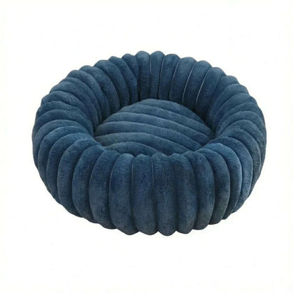 Panier rond pour chat, coloris bleu foncé