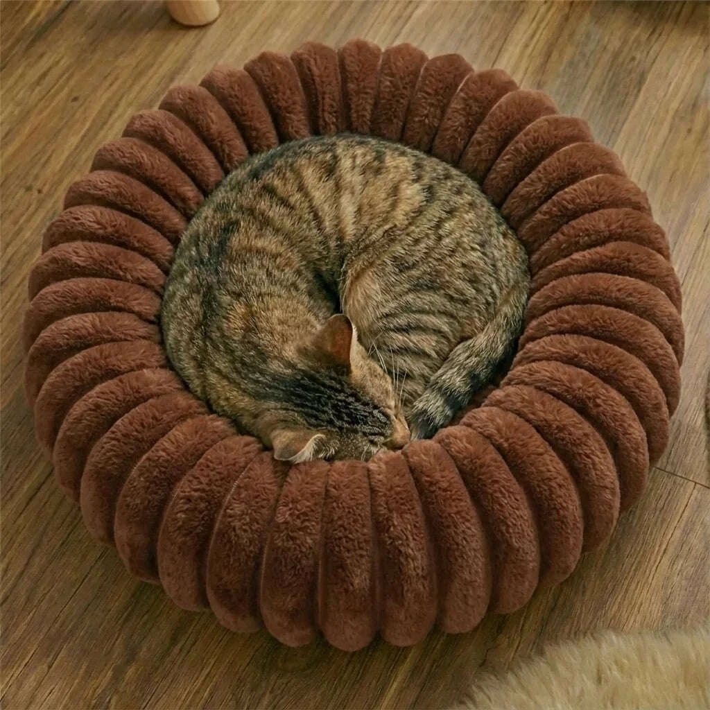 Panier pour chat original lavable, coloris marron