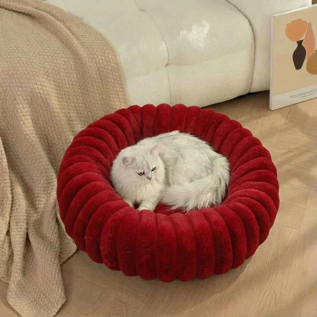 Panier pour chat design, coloris bleu clair
